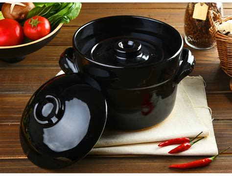 Rice Cooking Device Casserole Double Cover Pottery Ceramic Soil Pot