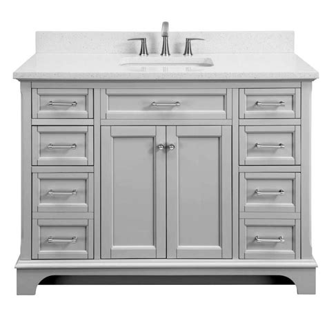 Maybe you would like to learn more about one of these? Scott Living Roveland 48-in Light Gray Single Sink ...