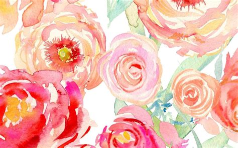 Pin By Margo Read On Flowers Watercolor Wallpaper Watercolor Desktop