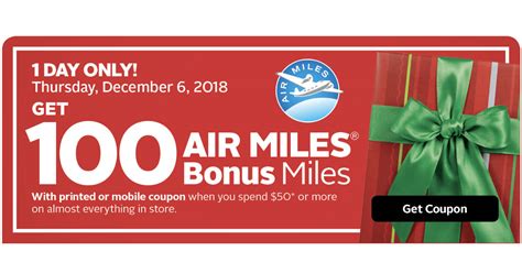 Rexall Printable Coupon Get 100 Air Miles Or Save 500 Off