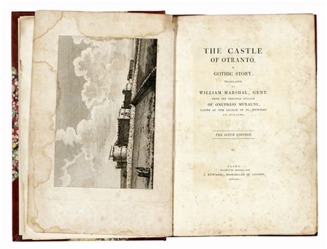 Walpole Horace The Castle Of Otranto A Gothic Story Translated By
