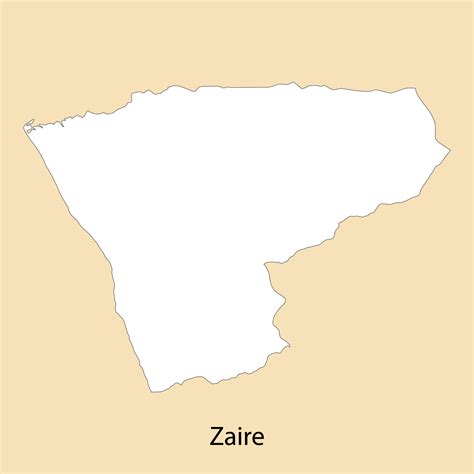 High Quality Map Of Zaire Is A Region Of Angola 21806457 Vector Art At