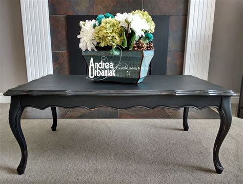 See more ideas about chalk paint coffee table, coffee table makeover, painted coffee tables. Repainted vintage Matte Black Coffee Table painted with ...