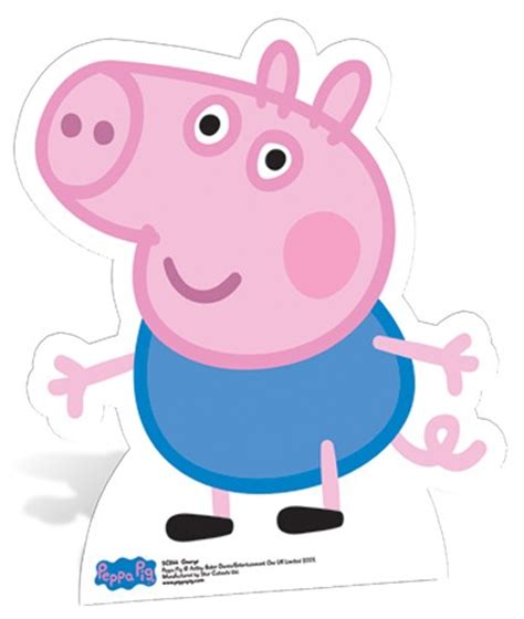 Lifesize Cardboard Cutout Of George Pig From Peppa Pig Buy Cutouts