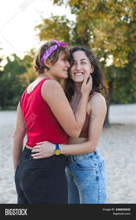 Portrait Cute Lesbian Image And Photo Free Trial Bigstock