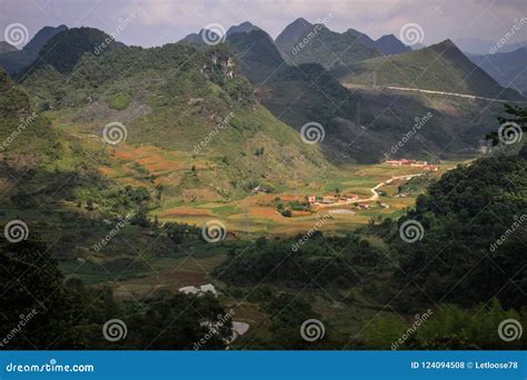 The Mountains Around Cao Bang Cao Bang Province North Vietnam Stock