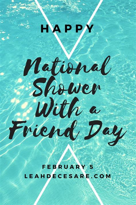 Happy National Shower With A Friend Day Huffpost