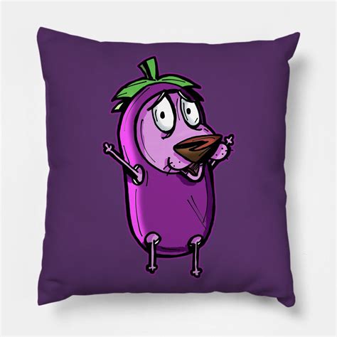 Courage The Cowardly Dog™ In The Great Eggplant Costume Pillow In 2023