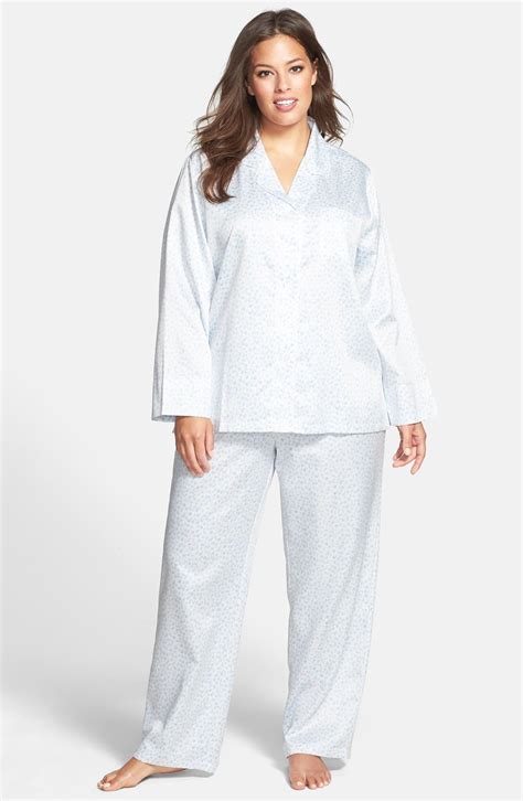 Carole Hochman Designs Brushed Back Satin Pajamas Plus Size Nordstrom