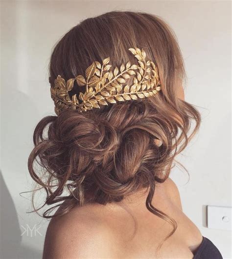 Volume And Curls Decorated Updo Greek Hair Greek Goddess Hairstyles