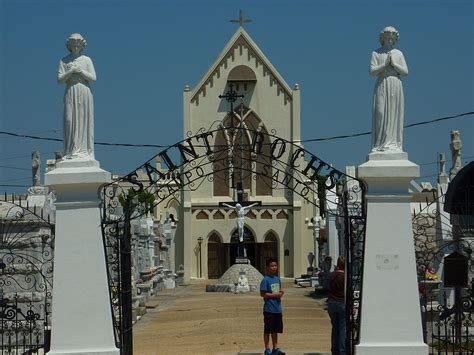 The solution agreed upon, to entomb the departed in elaborate marble chambers above ground, created one of the city's most lingering attractions: St. Roch's Cemetery, Lower Ninth Ward, New Orleans ...