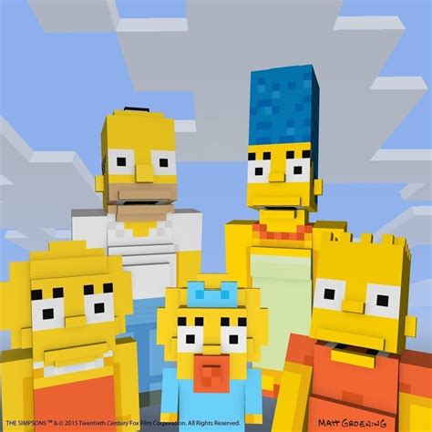Minecraft The Simpsons Skins Revealed Ign