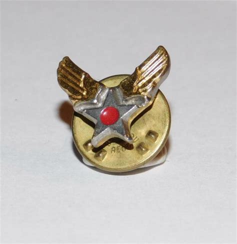Ww2 Era Us Army Air Corps Winged Star Saad Honorable Discharge Lapel