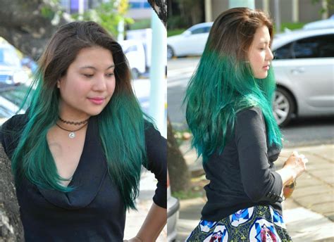 Diy Green Ombre Hair Mermaid In Stilettos