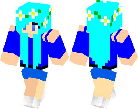 Blue Epic Girl Minecraft Skin Minecraft Hub