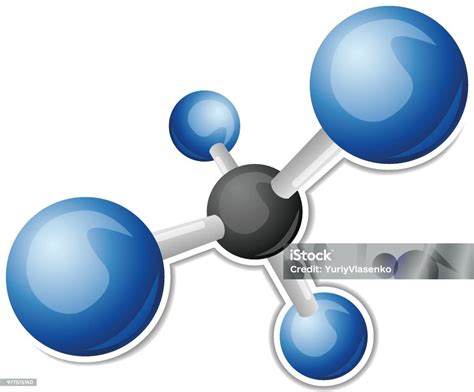 Ch4 Methane Molecule Illustration Stock Illustration Download Image