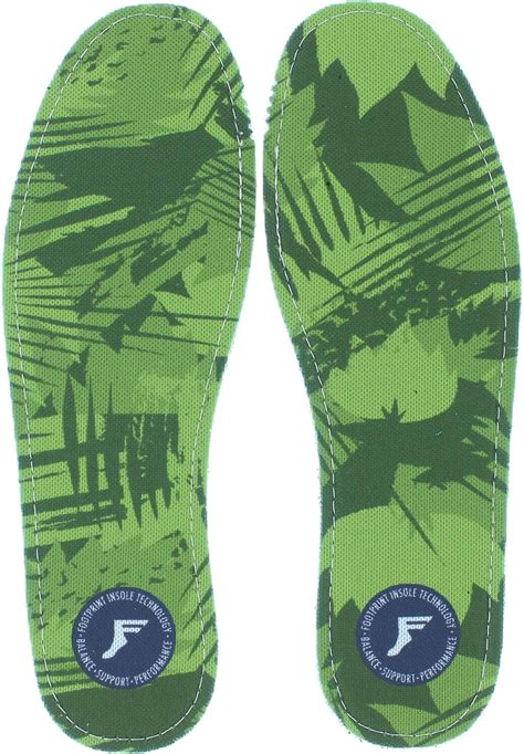 Footprint Insoles Ultra Low Profile Kf Green Camo Custom