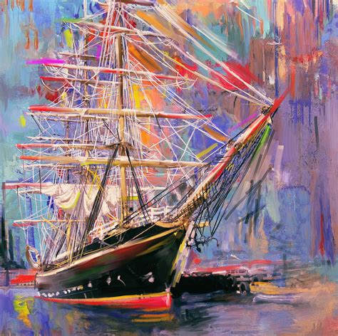 Old Ship 226 4 Painting By Mawra Tahreem