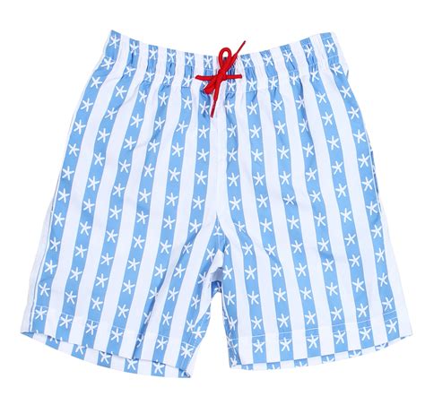Twinkle Baby Blue And White Striped Boardshorts Stella Cove