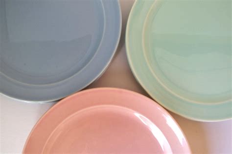 Vintage 1950s Luray Pastels Dishes Set Of 7 925 Ceramic Etsy Green