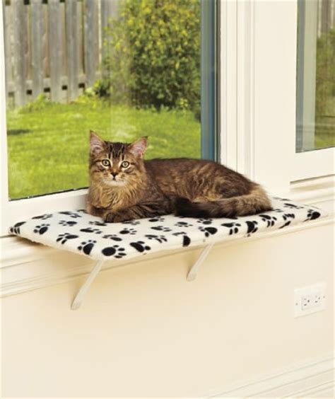 Cat hammock window perches seat cat bed durable safety pet cat shelves sunbath hammock bed window seat with 4 strong suction cups hold up to 22lb. 24" Fleece Lazy PET Kitty Cat Window Perch Seat Bed Bench ...