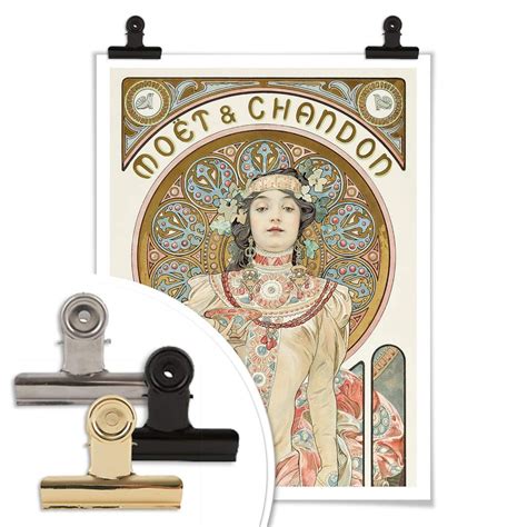 Poster Mucha Moët And Chandon Dry Imperial Illustrator Kunstdruck