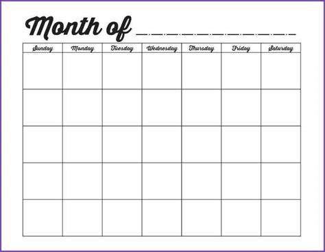 Schedule Template Monthly Printable Schedule Template