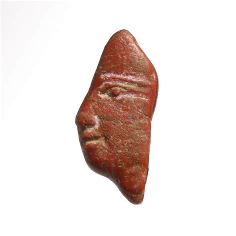 Lot Art Ancient Egyptian Glass Inlay Of A Profile Head
