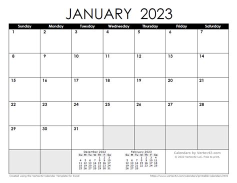 Vertex42 Calendar 2023 Get Calendar 2023 Update