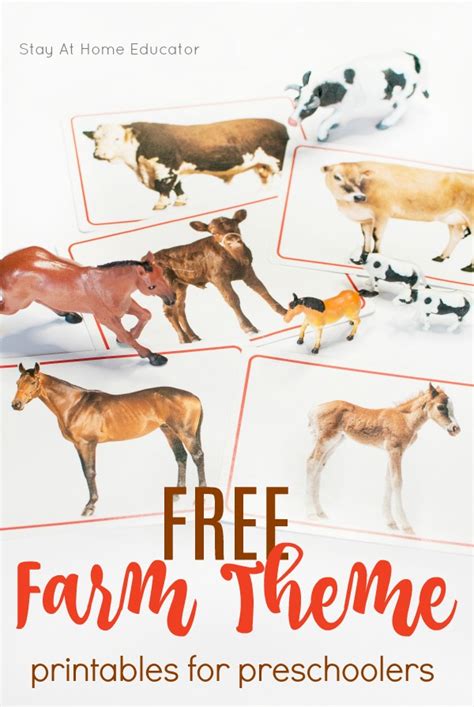 Use Free Farm Animal Printables To Develop Language Skills