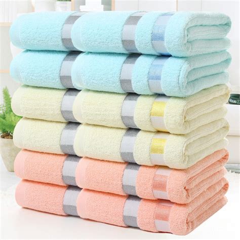 Buy 100 Cotton Bath Towel Plaid Squares Printed Bath
