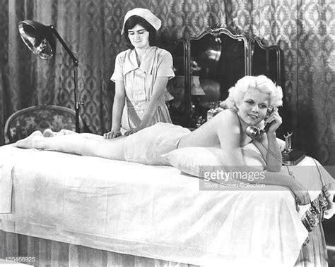 American Actress Jean Harlow As Ann Schuyler Makes A Phone Call Jean Harlow American