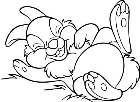 Thumper Rabbit Coloring Pages Copy Best Disney coloring pages