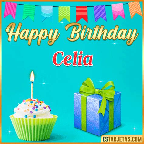 Feliz Cumpleaños Celia Imágenes  Tarjetas Y Mensajes