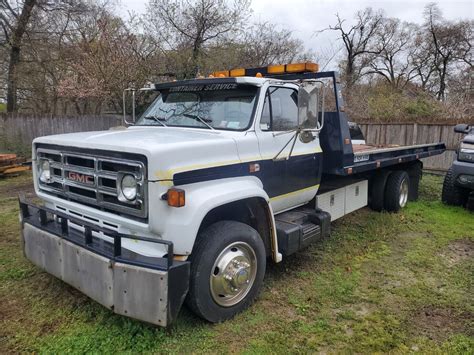 1990 Gmc C6000 Flat Bed Roll Back Tow Truck Ready To Tow Used Gmc