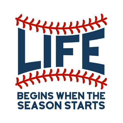 Life Begins When The Season Starts Baseball Free Svg File Svg Heart
