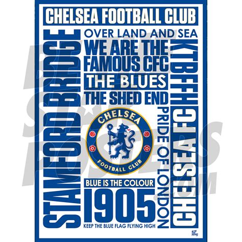 The home of chelsea on bbc sport online. Chelsea FC Blue Is The Colour Poster A2/A3/A4