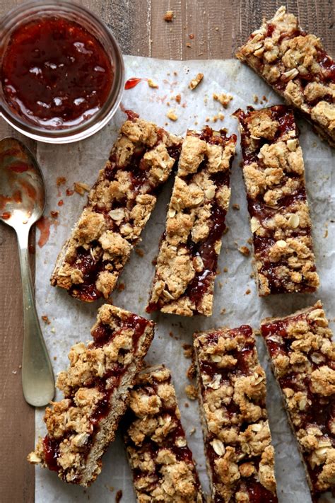 Oatmeal Jam Bars - Completely Delicious