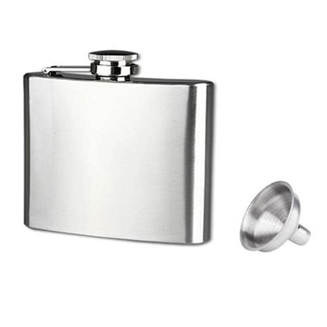 Hot Hip Flasks Stainless Steel Flask Funnel Set Oz Convenient To
