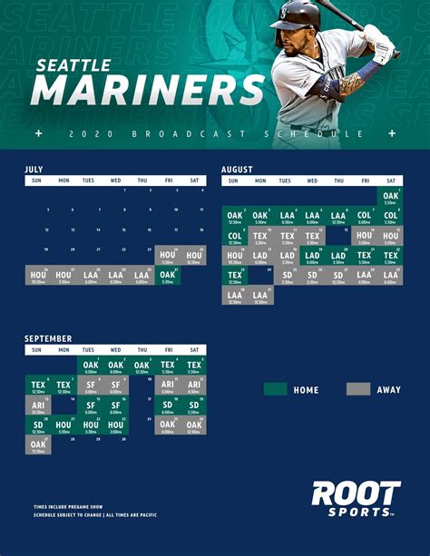 Mariners Printable Schedule Customize And Print