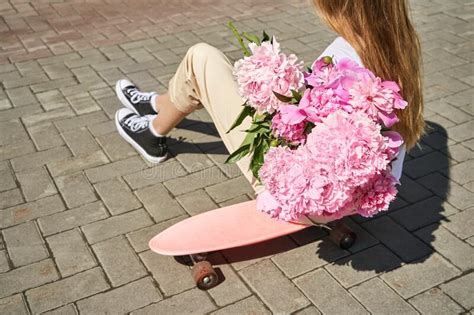 Girl With Skateboard Town Landscape Black Sneakers New Normal Travel