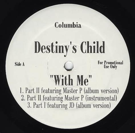 Destinys Child With Me Us Promo 12 Vinyl Single 12 Inch Record