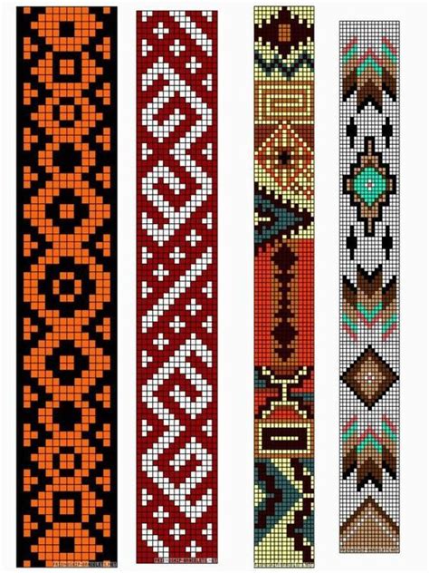 This bead pattern is made using japanese miyuki size 11 delica. 03.Diseños miyuki panosundaki Pin