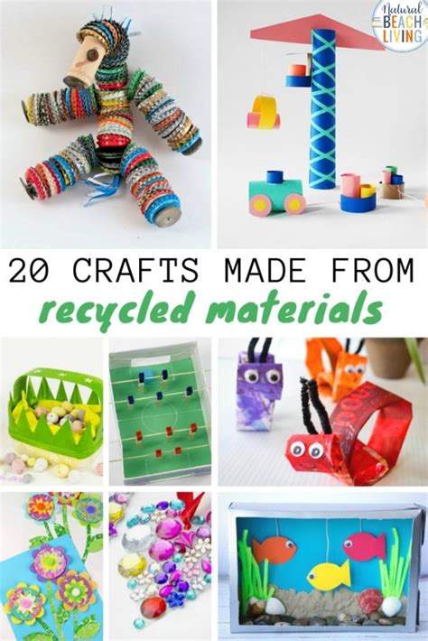 25 Crafts Made From Recycled Materials Natural Beach Living