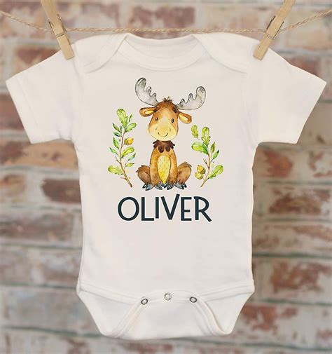 Little Moose Personalized Baby Name Onesie® Custom Baby