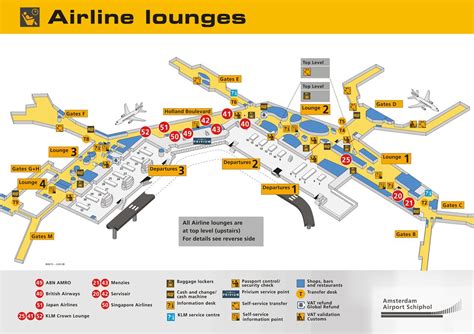 Map Of Schiphol Airport Amsterdam World Map
