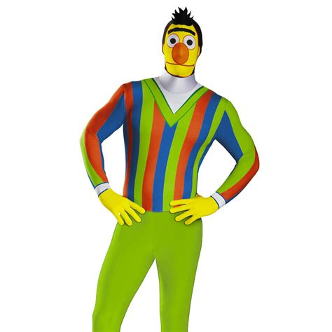 Disguise Sesame Street Bert Bodysuit Adult Halloween Costume Xl