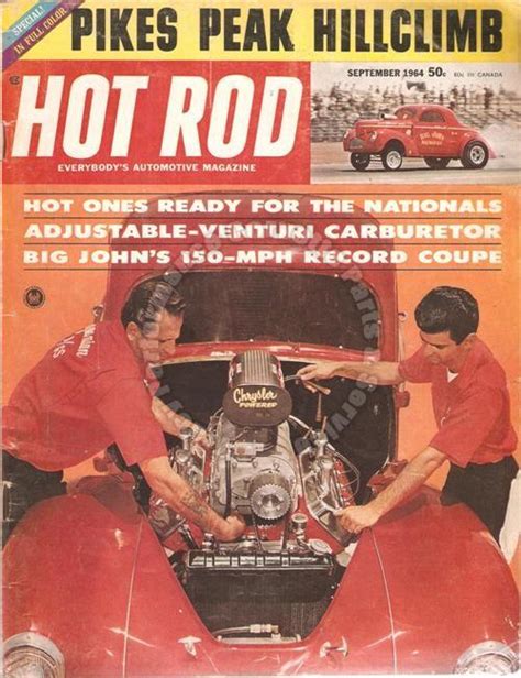 September 1964 Hot Rod Pikes Peak Climb Venturi Carburetor Honda