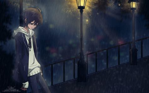Sad Anime Boy Wallpaper 4k