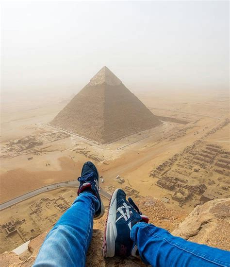 Man Climbs The Great Pyramid Of Giza